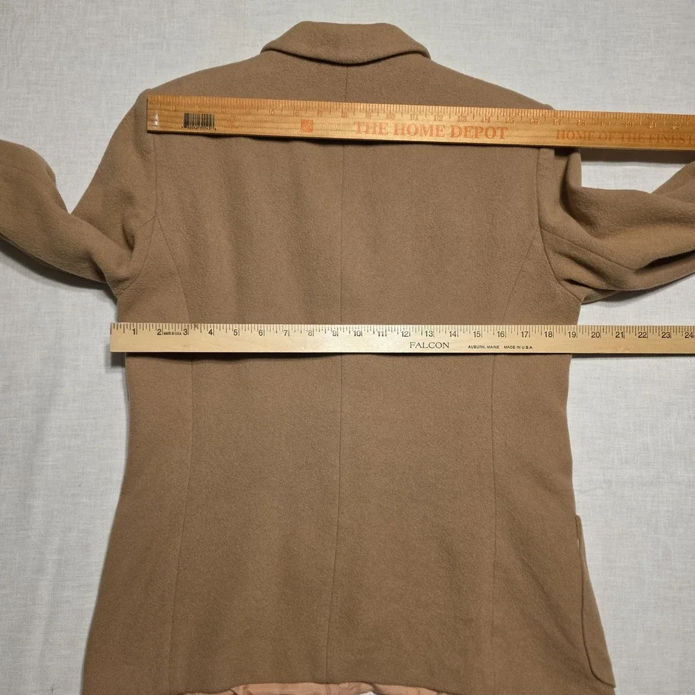 Vintage Wool Cashmere Jacobson's Blazer Womens‎ 8 Petite Camel Tan Quiet Luxury